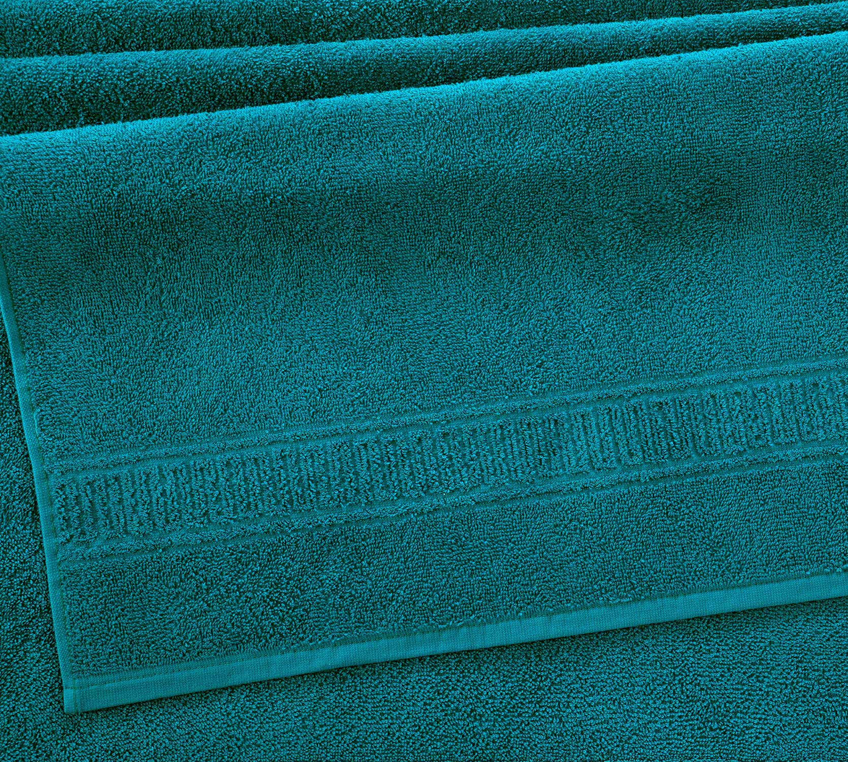 Постельное белье Полотенце махровое банное 70x130, Орнамент морская волна фото