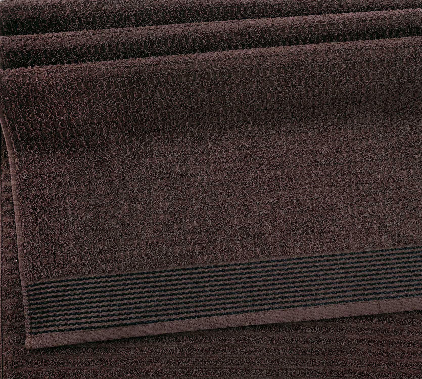 Постельное белье Полотенце махровое банное 70x130, Волна коричневый фото