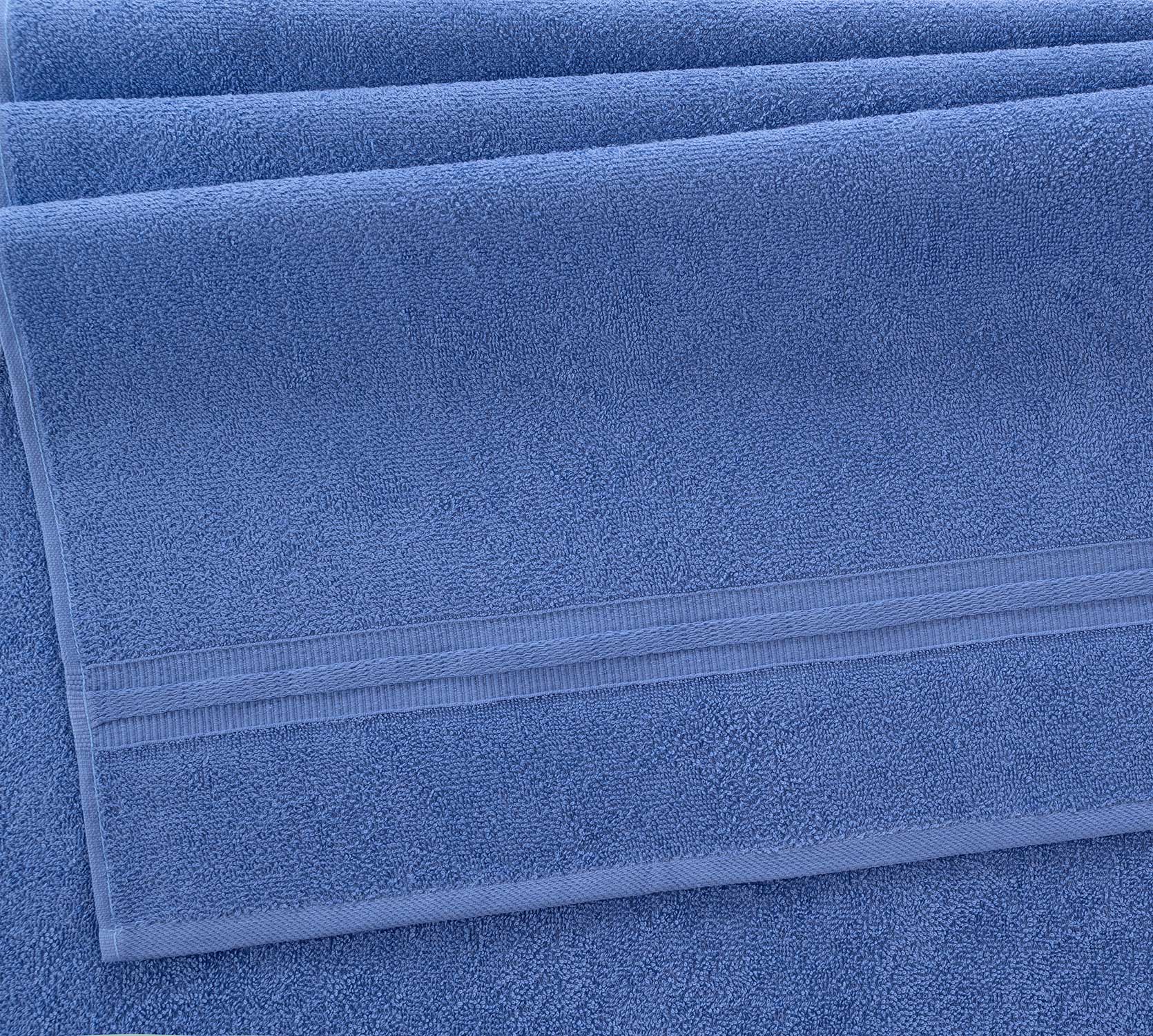 Постельное белье Полотенце махровое для рук и лица 30x60, Каскад синий фото
