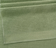 Постельное белье Полотенце махровое банное 70x130, Волна оливковый фото