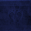 Постельное белье Махровое полотенце для ног Ножки Темно-синий, 50х70 фото