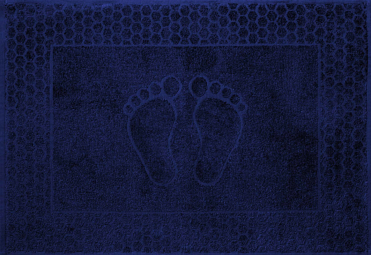 Постельное белье Махровое полотенце для ног Ножки Темно-синий, 50х70 фото