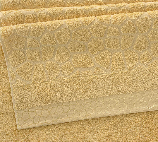 Постельное белье Полотенце махровое банное 70x130, Феерия медовый фото