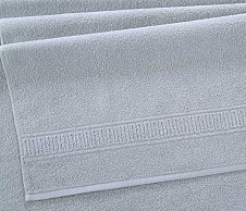 Постельное белье Полотенце махровое для рук и лица 50x80, Орнамент серый фото