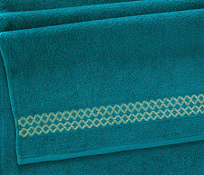 Постельное белье Полотенце махровое банное 70x130, Блеск морская волна фото