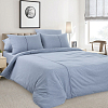 Комплект постельного белья с простыней на резинке 120х200 Женьшень, меланж, 1.5-спальный фото