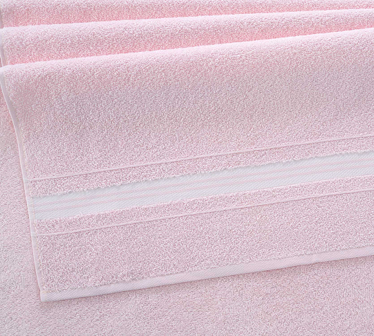 Постельное белье Полотенце махровое банное 70x130, Меридиан розовый фото