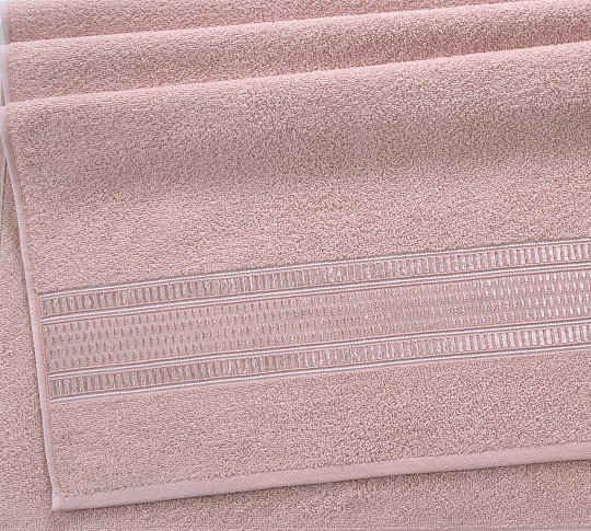 Постельное белье Полотенце махровое для рук и лица 50x90, Фортуна нежно-розовый фото