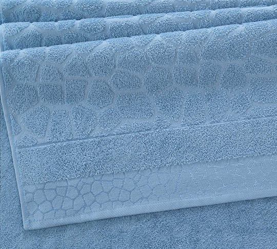 Постельное белье Полотенце махровое банное 70x130, Феерия голубой фото