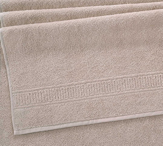 Постельное белье Полотенце махровое банное 100x140, Орнамент бежевый фото