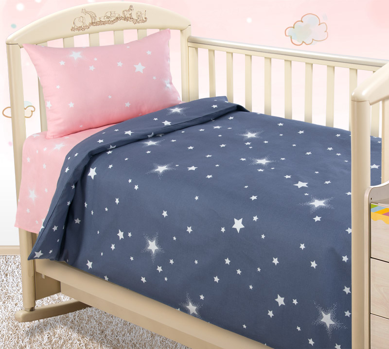 Детское постельное белье «Звездное небо 1», бязь (Ясельный) фото