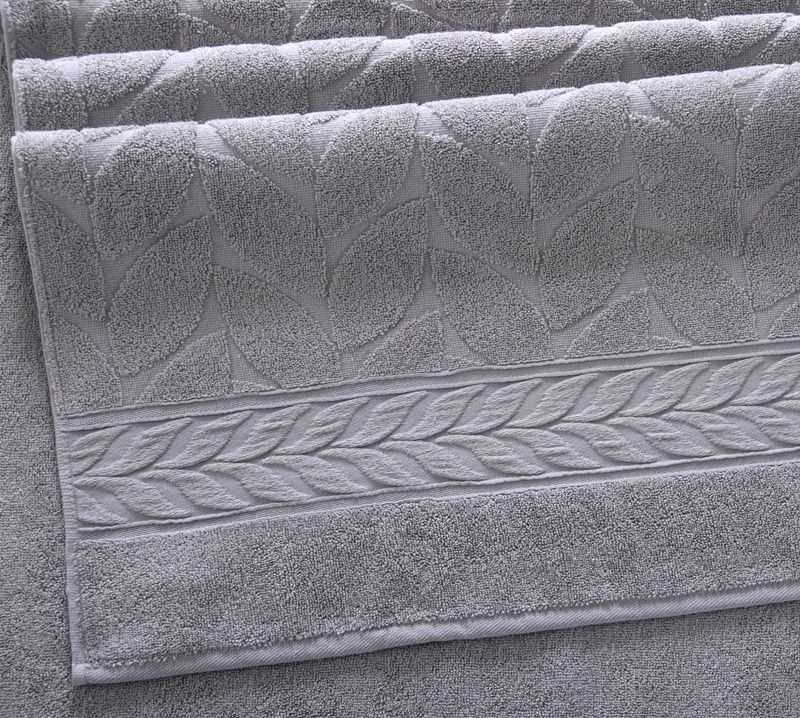 Постельное белье Махровое полотенце для рук и лица 50х90, Совершенство светло-серый  фото