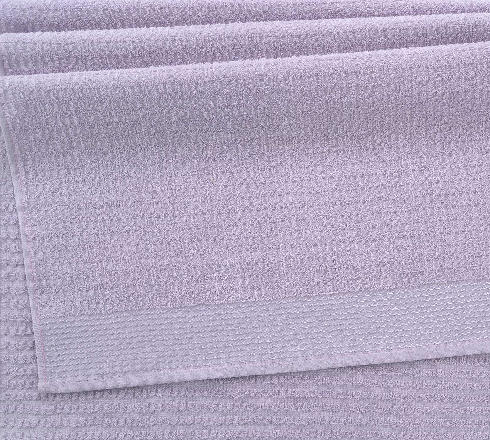 Постельное белье Полотенце махровое для рук и лица 30x60, Волна лаванда фото