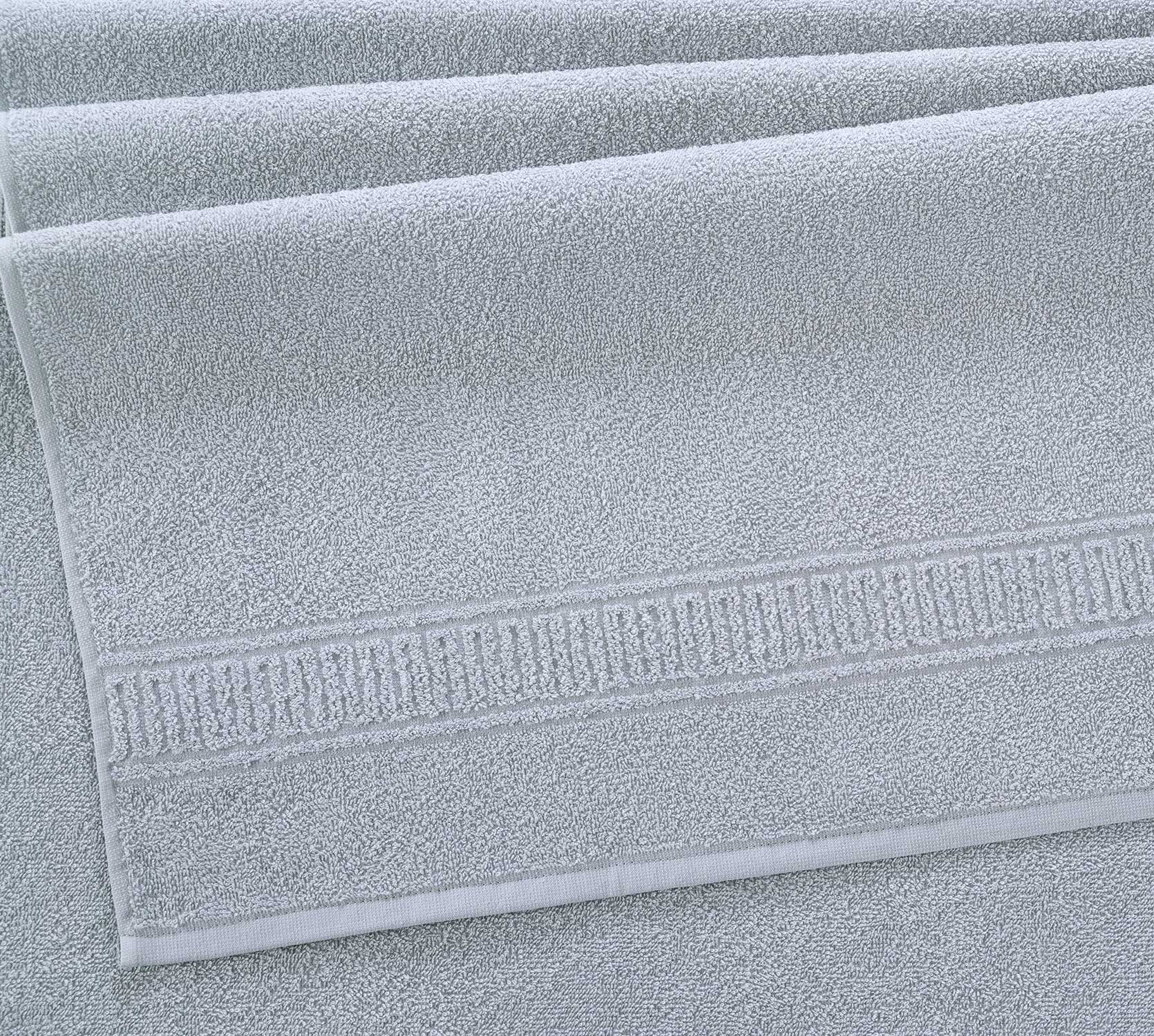 Постельное белье Полотенце махровое банное 100x140, Орнамент серый фото