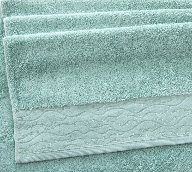 Постельное белье Махровое полотенце для рук и лица 40х70, Айова светлая бирюза  фото