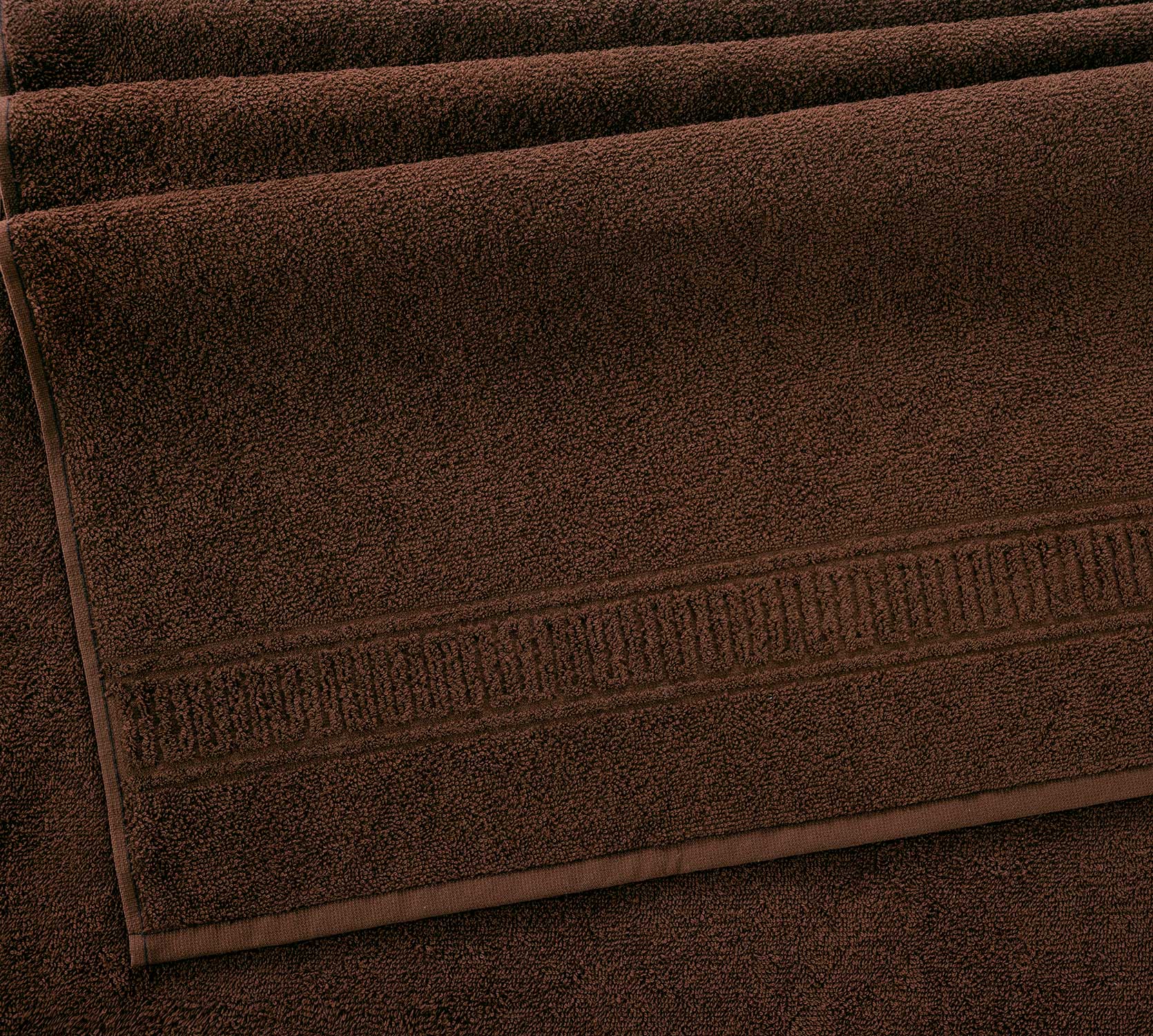 Постельное белье Полотенце махровое банное 70x130, Орнамент коричневый фото
