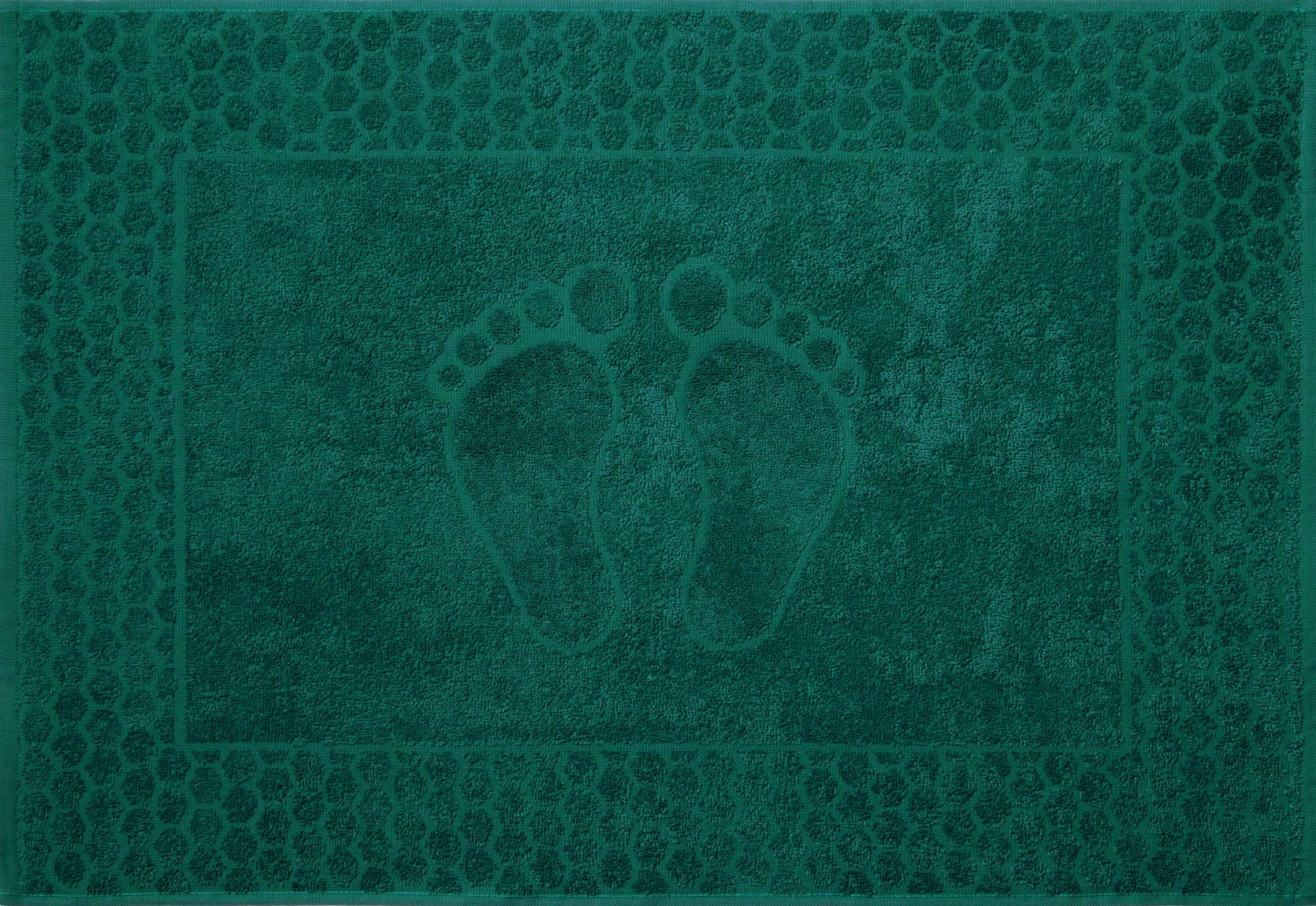 Постельное белье Махровое полотенце для ног Ножки Изумруд, 50х70 фото