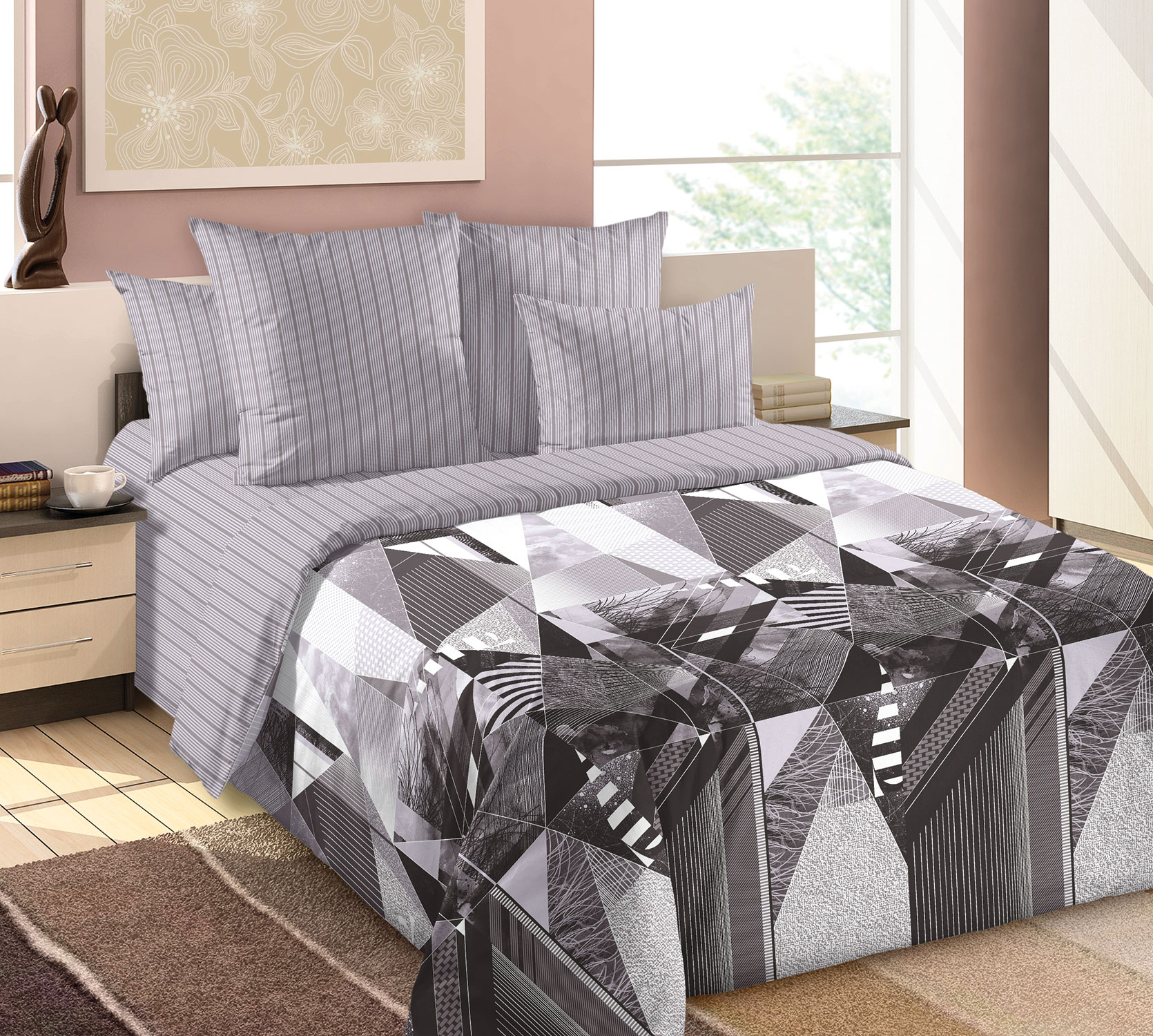 Постельное белье Пододеяльник 2-спальный Урбан 2, перкаль, 185х215 для одеяла 172х205 фото