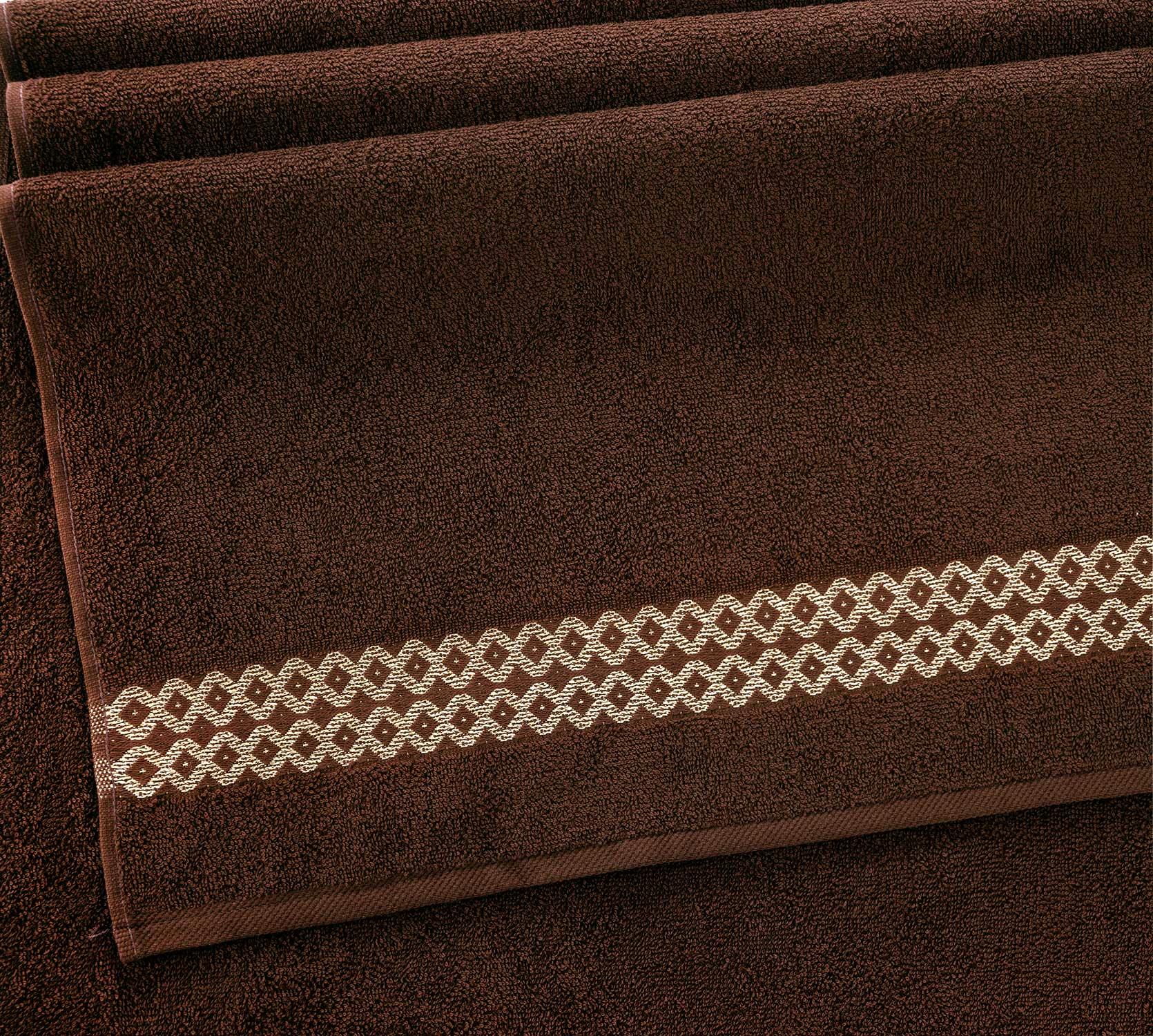 Постельное белье Полотенце махровое для рук и лица 50x80, Блеск коричневый фото