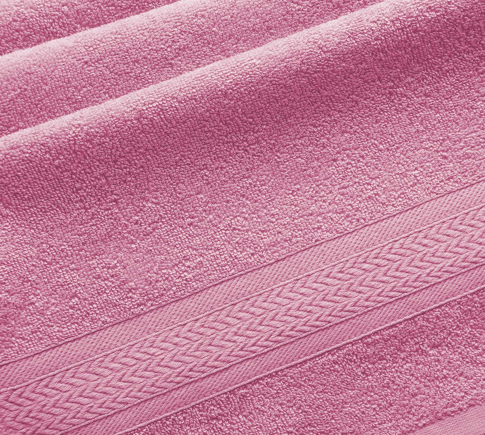 Постельное белье Махровое полотенце для рук и лица 50х90, Утро розовый  фото