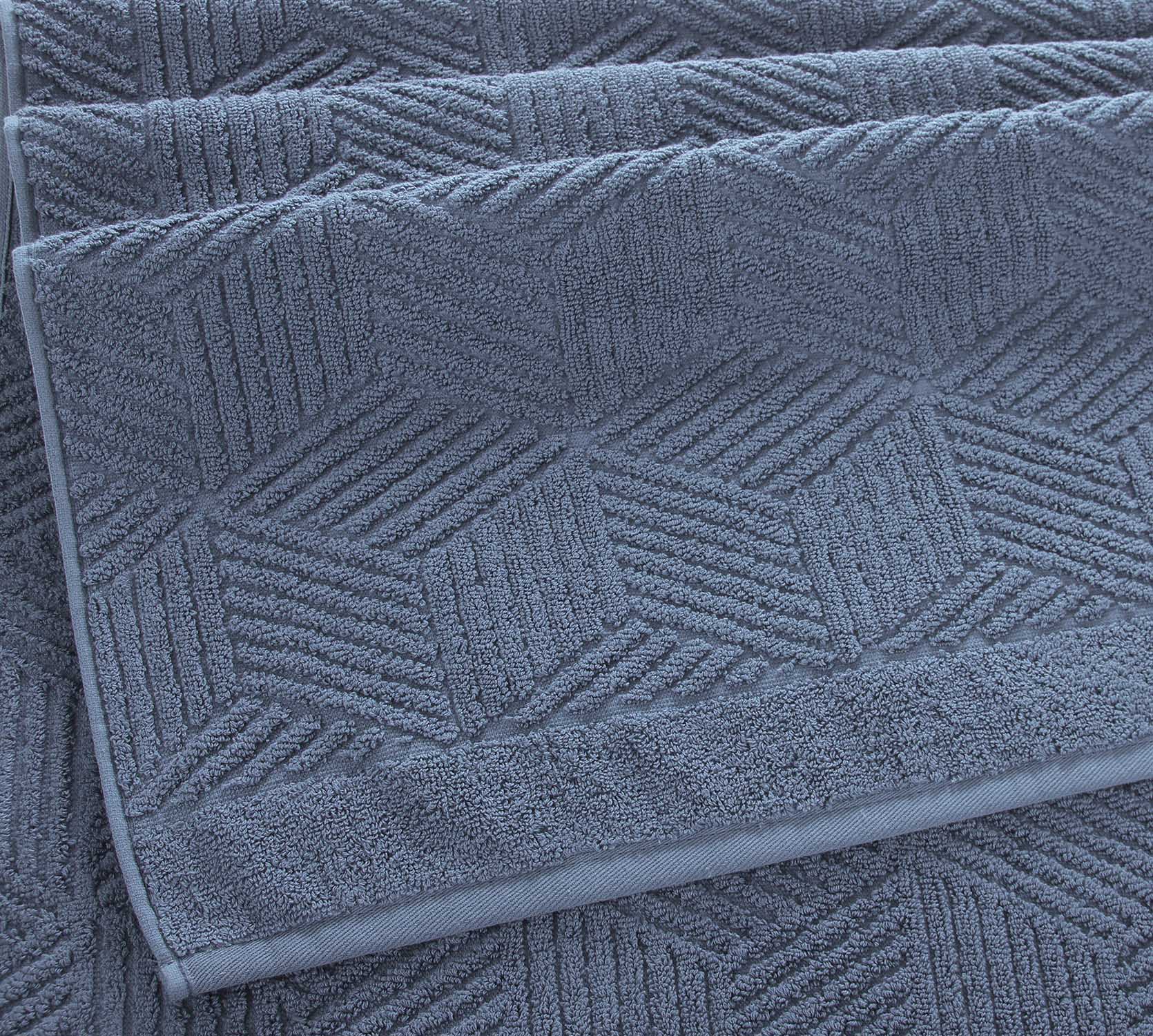 Постельное белье Махровое полотенце для рук и лица 50х90, Уэльс деним  фото