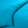 Постельное белье Трикотажный пододеяльник 2-спальный 175х215 Голубой, 140 г/м2, 100% хлопок фото