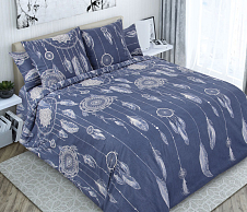 Постельное белье Стеганое покрывало на кровать «Ловцы снов 2», бязь (260х210) фото