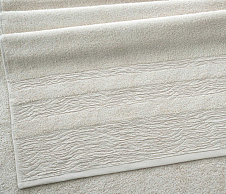 Постельное белье Полотенце махровое банное 70х140, Антика белый песок  фото
