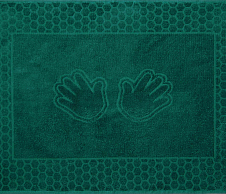 Постельное белье Махровое полотенце Ручки Изумруд (50х70) фото