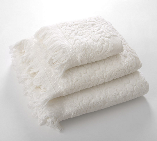 Постельное белье Махровое полотенце для рук и лица 50х90, Монако крем  фото