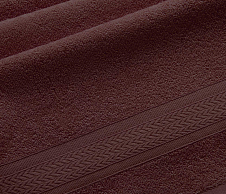 Постельное белье Махровое полотенце Утро коричневый (40х70) фото