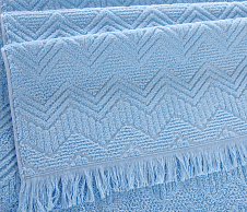 Постельное белье Полотенце махровое банное 70х140, Бавария светло-голубой  фото