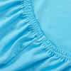 Постельное белье Трикотажная простынь на резинке 140х200 Голубой, 100% хлопок фото