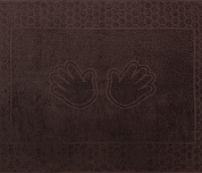Постельное белье Полотенце махровое Ручки Коричневый (48х70) фото