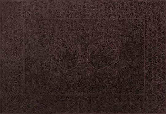 Постельное белье Махровое полотенце для рук Ручки Коричневый, 48х70 фото