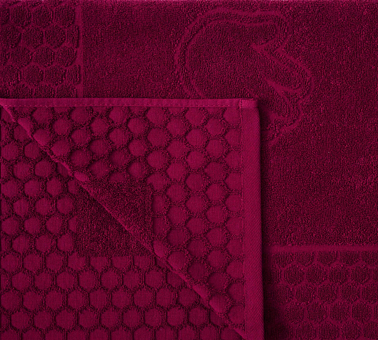 Постельное белье Махровое полотенце для рук Ручки Бордо, 50х70 фото