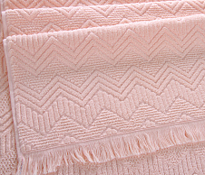 Постельное белье Махровое полотенце для рук и лица 50х90, Бавария персик фото