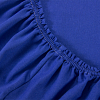Постельное белье Трикотажная простынь на резинке 200х200 Синяя, 100% хлопок фото