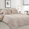 Комплект постельного белья с простыней на резинке 160х200 Цикорий, меланж, 2-спальный фото