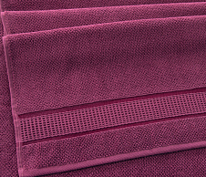Постельное белье Махровое полотенце для рук и лица 50х90, Дублин винный  фото