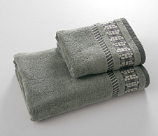 Постельное белье Набор махровых полотенец Рейн серый шато фото