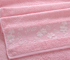 Постельное белье Полотенце махровое банное 70х140, Прованс розовый  фото
