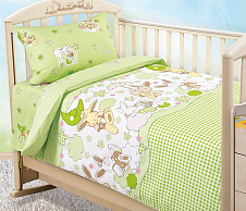 Детское постельное белье в кроватку 120х60 Соня 2, перкаль, Ясельный фото