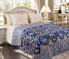 Постельное белье Стеганое покрывало на кровать Версаль, перкаль, 240х210 фото