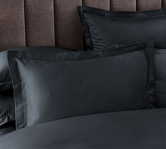 Однотонное постельное белье Морион, сатин, Евро стандарт фото