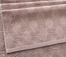 Постельное белье Полотенце махровое банное 70х140, Арабеска розово-бежевый  фото