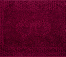 Постельное белье Полотенце махровое Ручки Бордо (48х70) фото