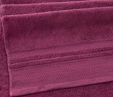 Постельное белье Махровое полотенце для рук и лица 40х70, Вермонт винный  фото