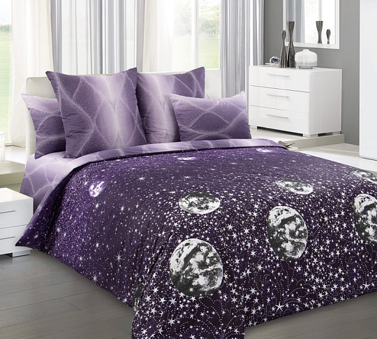 Постельное белье Стеганое покрывало на кровать «Песня звезд», бязь (260х210) фото