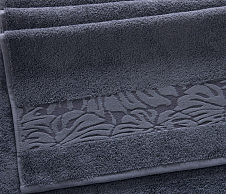 Постельное белье Махровое полотенце для рук и лица 50х90, Мираж антрацит   фото